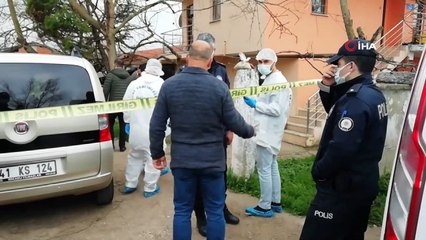 Korkunç cinayette kanlı ayak izleri bulundu