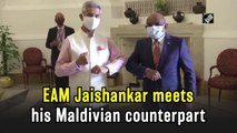 External Affairs Minister Jaishankar meets his Maldivian counterpart