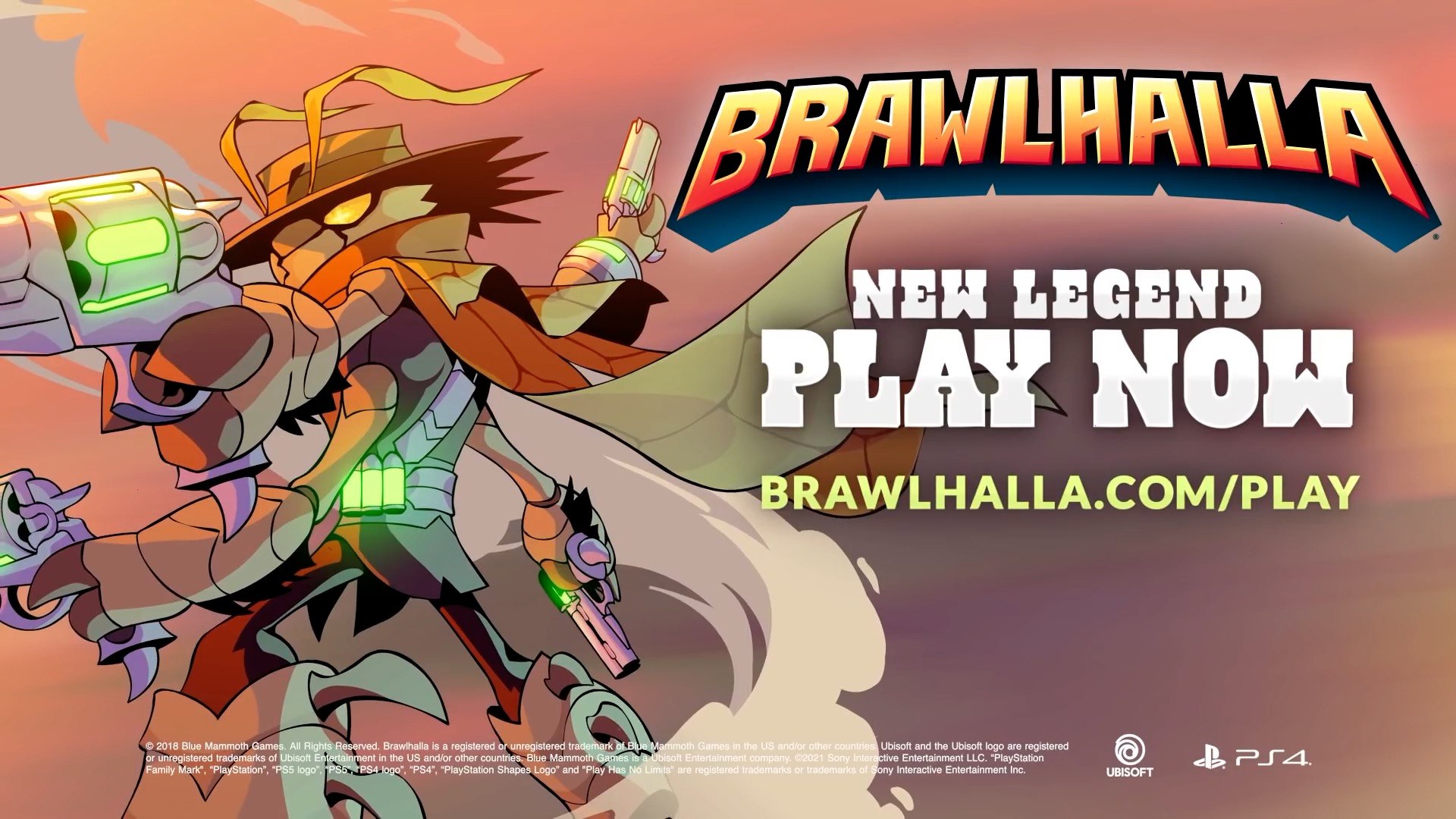 Brawlhalla - New Legend – Reno The Bounty Hunter Trailer PS4 - video  Dailymotion