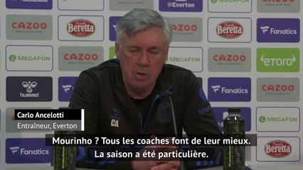 32e j. - Ancelotti au chevet de Mourinho : "Un travail fantastique partout où il est passé"