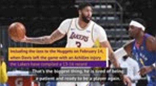 AD cleared for Lakers return - Vogel