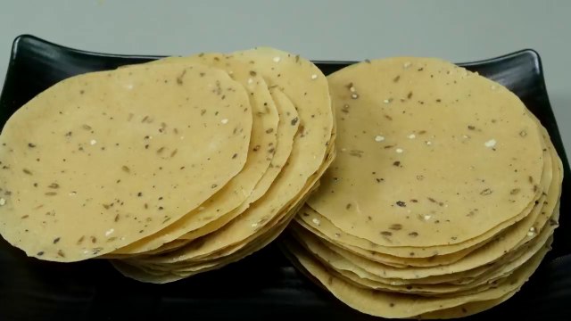 Urad Dal Masala Papad Recipe with problems solving tips - Nisha Madhulika - Rajasthani Recipe - Best Recipe House