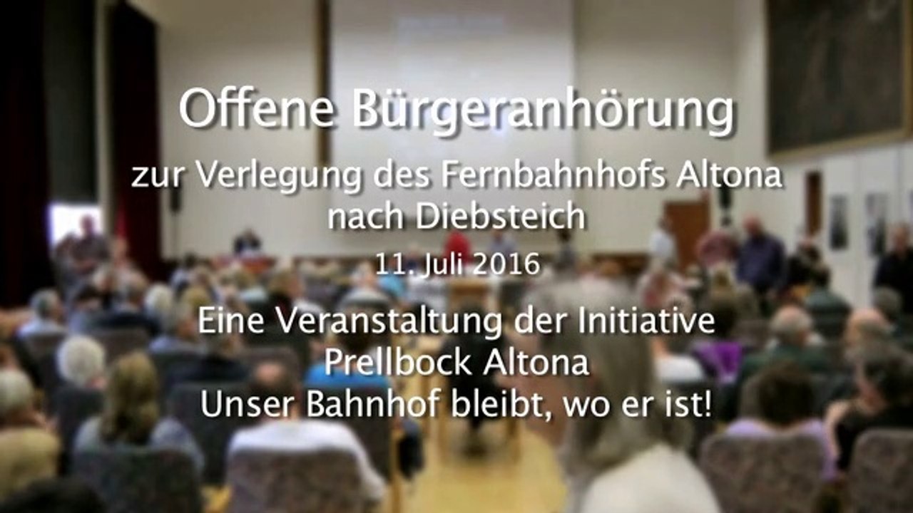 Bürgeranhörung Prellbock Teil 1 von 3