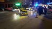 Ümraniye’de hafif ticari araç ile ticari taksi çarpıştığı kaza kamerada