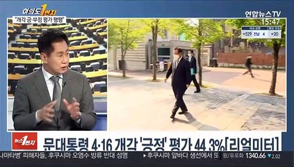 [여의도1번지] 정부 개각 '긍정' 44.3%·'부정' 41.8% [리얼미터]