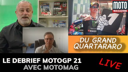 Quartararo sur la plus haute marche du podium MotoGP 2021 - Debrief Moto Magazine