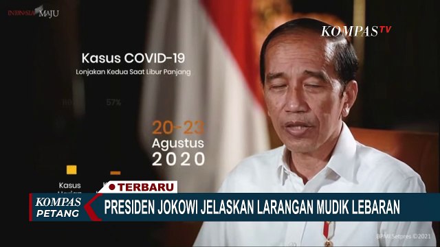 Presiden Jokowi Ungkap Alasan Larangan Mudik Lebaran 2021