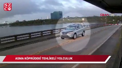 Descargar video: ABD'de asma köprüdeki tehlikeli yolculuk kamerada