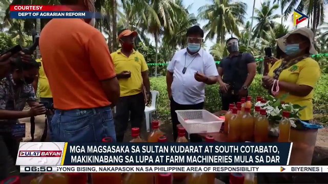 GOVERNMENT AT WORK: Mga magsasaka sa Sultan Kudarat at South Cotabato, makikinabang sa lupa at farm machineries mula sa DAR; Clean-up Activity, isinagawa sa Estero de Maypajo; Maintenance at pagkukumpuni sa mga riles ng MRT-3, puspusan