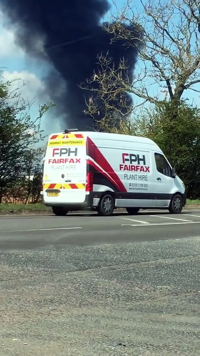 Huge fire in Garforth