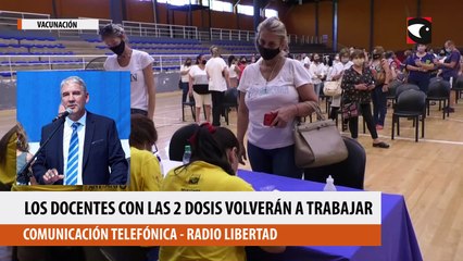 Los docentes con las 2 dosis volverán a trabajar