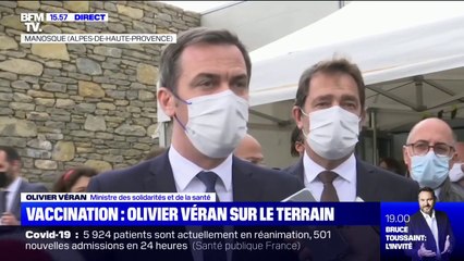 Olivier Véran: "C'est le premier jour où les Français âgés de plus de 60 ans et plus peuvent se faire vacciner"