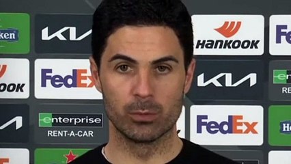 Football - Europa League - Mikel Arteta press conference after Slavia 0-4 Arsenal