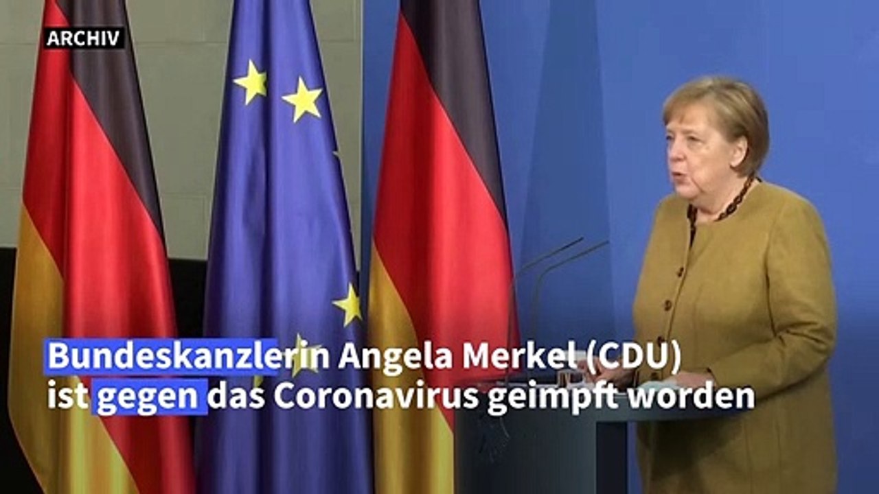 Merkel gegen Coronavirus geimpft - mit Präparat von Astrazeneca