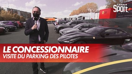 Visite du parking des pilotes F1 avec Franck Montagny