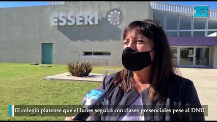 El colegio platense que el lunes seguirá con clases presenciales pese al DNU