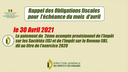 Rappel des obligations fiscales pour l'échéance du mois d'avril-vw