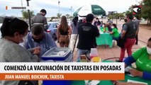 Comenzó la vacunación de taxistas en Posadas