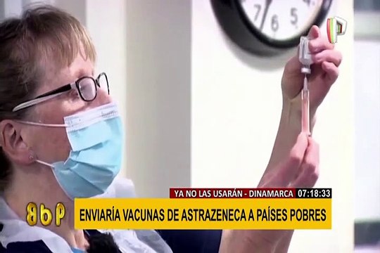 Dinamarca enviará vacunas de AstraZeneca a países pobres tras prescindir su uso