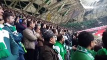 Başakşehir'e Skubic ile birlikte kafa golünü atan Konyaspor tribünü