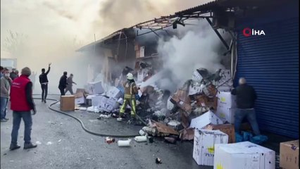 Rami Kuru Gıda Halinde yangın