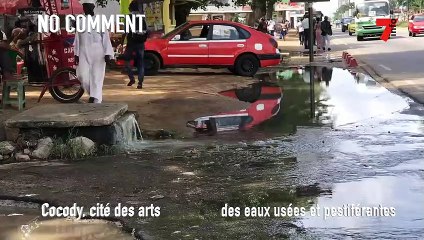 Cocody: des eaux usées et pestiférantes dans les rues de la Cité des Arts
