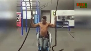 Despite his disability, he showed us that they can do something.