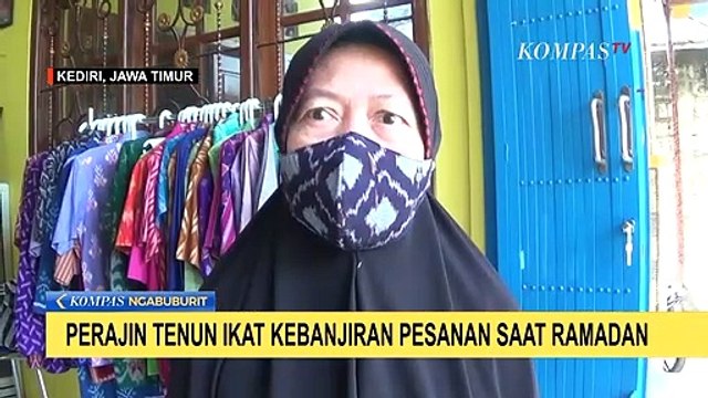 Perajin Tenun Ikat Kediri Kebanjiran Pesanan Saat Ramadhan