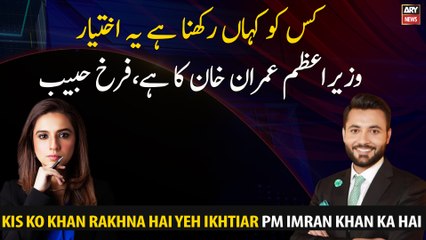It is up to Prime Minister Imran Khan to decide who should be in the federal cabinet, Farrukh Habib