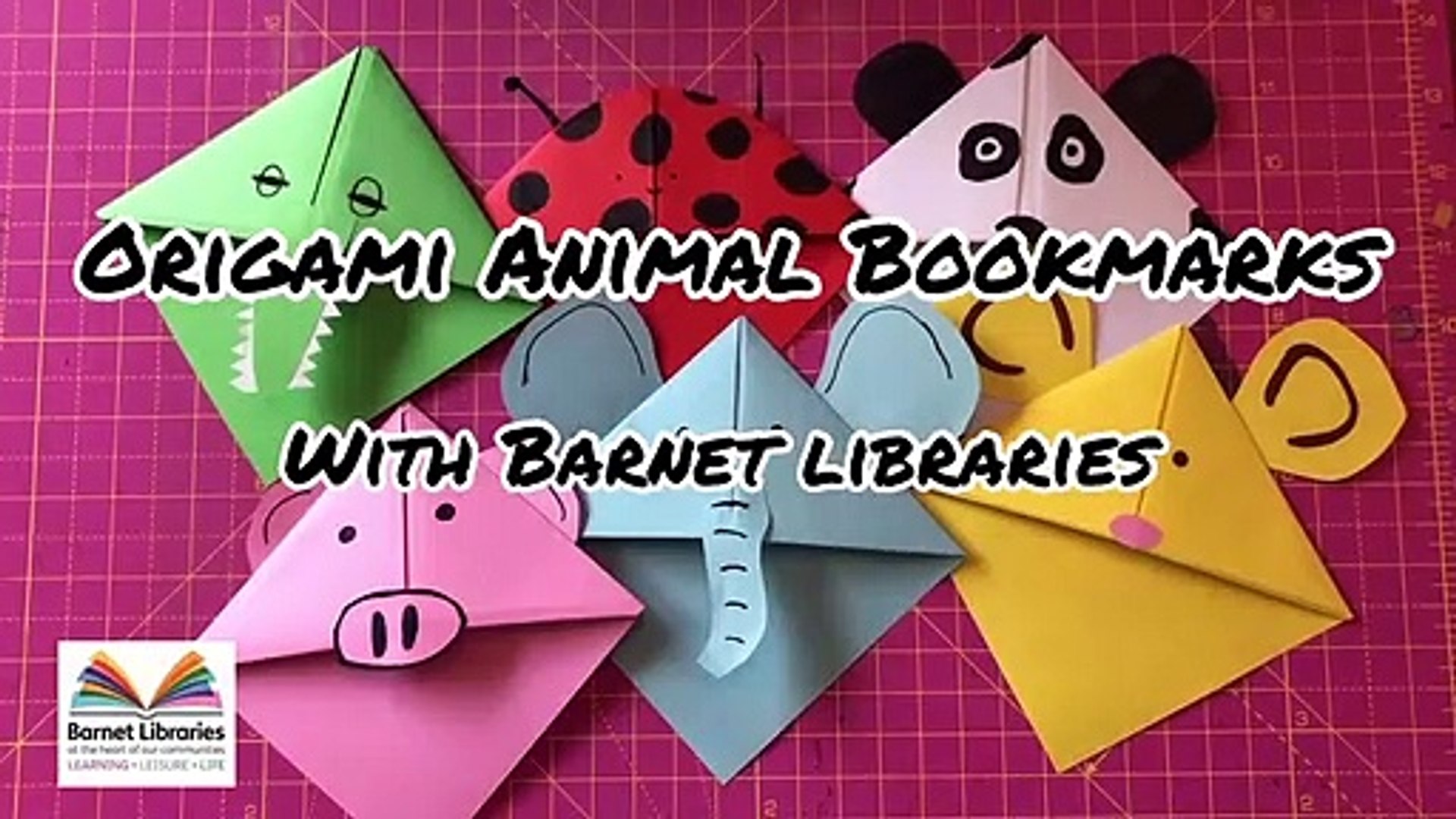 Barnet Libraries Origami Animal Bookmarks - video Dailymotion
