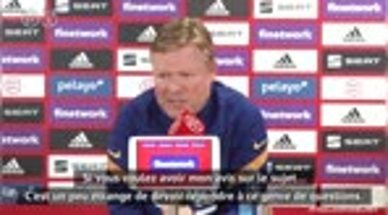 Barcelone - Koeman : "C'est étrange de parler de mon avenir..."