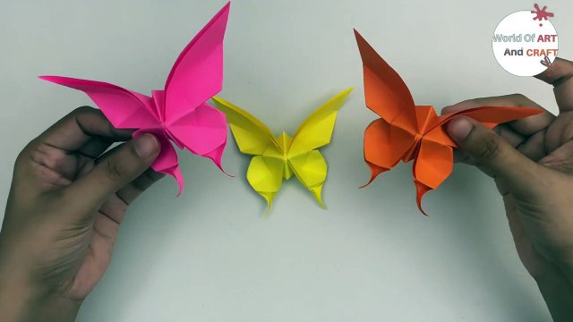Diy Origami Butterfly / Paper Crafts For School / Paper Craft / Easy Origami / Paper Butterfly