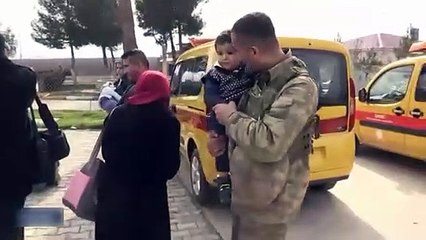 Komandolar dualarla Afrin'e böyle uğurlandı