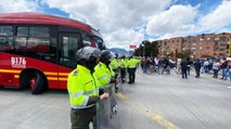 Protestas provocaron bloqueos en Avenida NQS y cierre del Portal 80 de Transmilenio