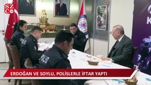 Erdoğan ve Soylu, polislerle iftar yaptı