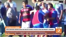 Confusão e jogador ferido por tiro de borracha em jogo de futebol no Mato Grosso