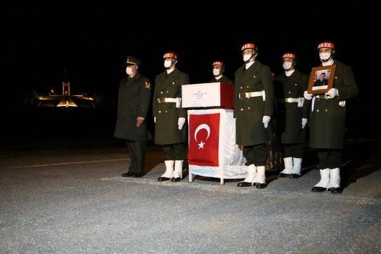 ŞEHİT PİYADE UZMAN ÇAVUŞ GÜNAYDIN, TÖRENLE MEMLEKETİNE UĞURLANDI