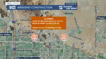 The Pima Freeway widening project closes a stretch of Loop 101 in north Phoenix this weekend