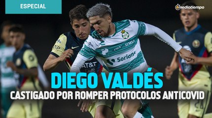 Diego Valdés, castigado por irse de fiesta y romper protocolos anticovid