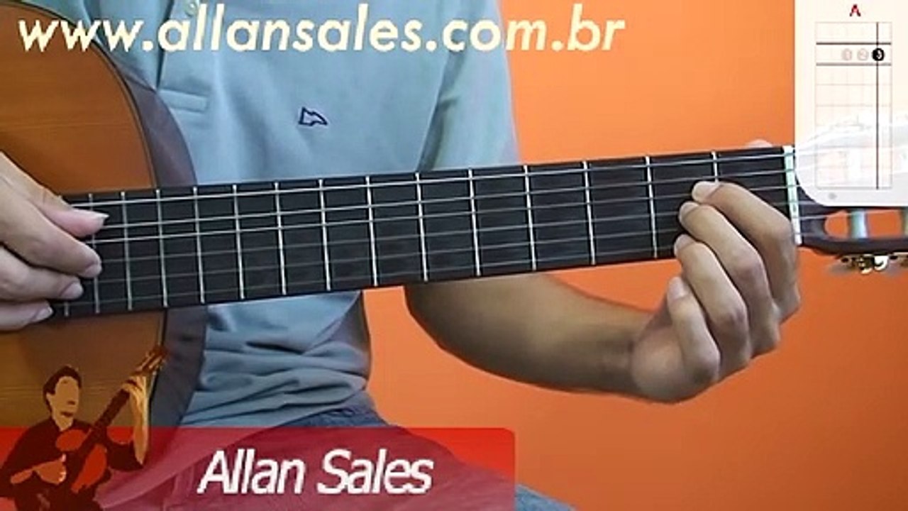 Curso de Violão  - Lá Maior (A) - Dicionário de acordes para violão
