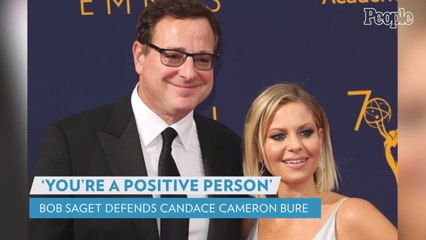 Bob Saget Comes to Candace Cameron Bure’s Defense amid Comments That She’s 'Fake': 'You're a Positive Person'