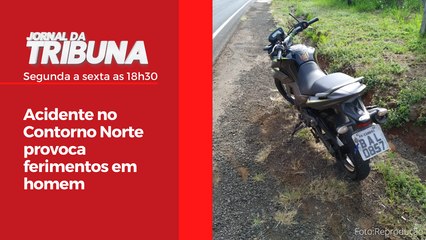 Acidente no Contorno Norte provoca ferimentos em homem