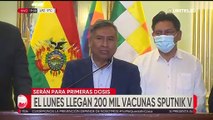 Bolivia recibirá un lote de 200 mil vacunas Sputnik V la próxima semana