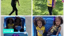 Vanessa Bryant's Daughters Bianka & Capri Sport Lakers Jerseys