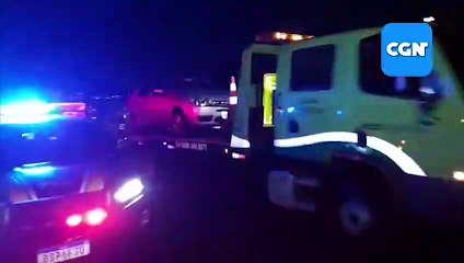 Cinco veículos se envolvem em um engavetamento na BR-277 em Cascavel
