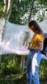 Bushcraft Hacks! Crazy Tent Made From Plastic Wrap!