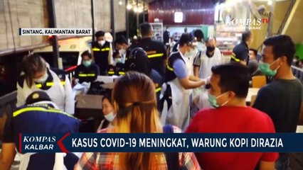 Angka Positif Covid-19 di Sintang Meningkat, Satgas Razia Prokes di Warkop