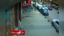 Küçükçekmece'de cinayet anı kamerada