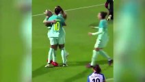 Barcelonalı kadın futbolcudan Messi golü