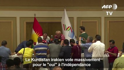 Kurdistan irakien/référendum: plus de 92% pour le "oui"